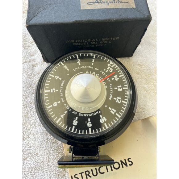 Vintage Airguide Altimeter - Untested - Aviation Airplane - Picture 2 of 4